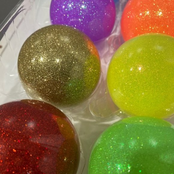 Custom Handmade Neon Glitter Christmas Ornaments!! - Picture 5 of 9